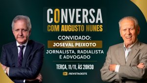 O Conversa com Augusto Nunes é transmitido às terças-feiras, das 20h30 às 21h30 | Foto: Divulgação/Oeste