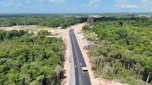 Construção da Avenida da Liberdade, em Belém (PA) | Foto: Reprodução/YouTube/O Liberal