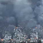 Barricadas em chamas no Rio de Janeiro