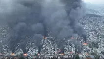 Barricadas em chamas no Rio de Janeiro