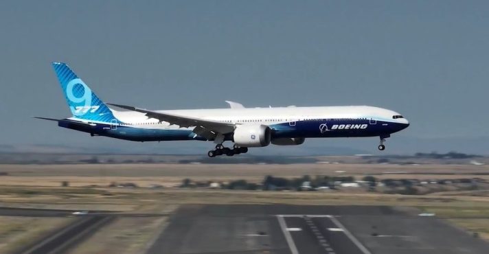 O Boeing 777X, com capacidade para 426 passageiros | Foto: Divulgação/Boeing