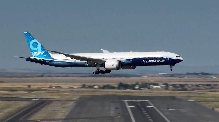 O Boeing 777X, com capacidade para 426 passageiros | Foto: Divulgação/Boeing
