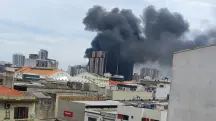 Incêndio tomou conta de um galpão no Brás no começo da tarde deste sexta-feira, 14 | Foto: Reprodução/Redes sociais
