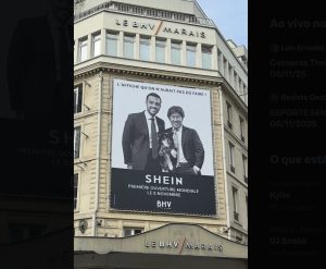 Loja da Shein em Paris, capital da França