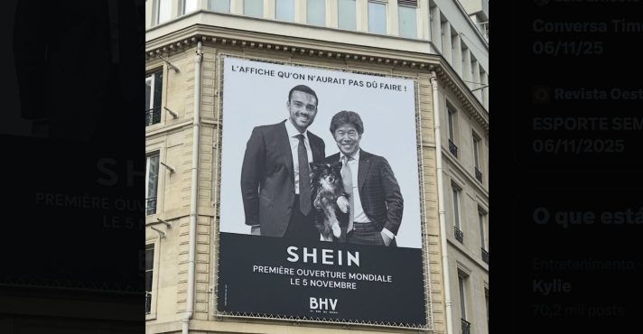 Loja da Shein em Paris, capital da França