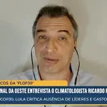 O climatologista Ricardo Felício, em entrevista ao Jornal da Oeste