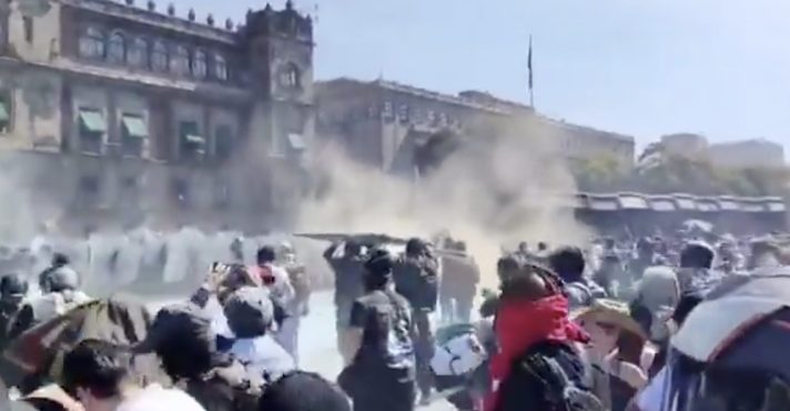 Manifestação no México | Foto: Reprodução/Redes sociais