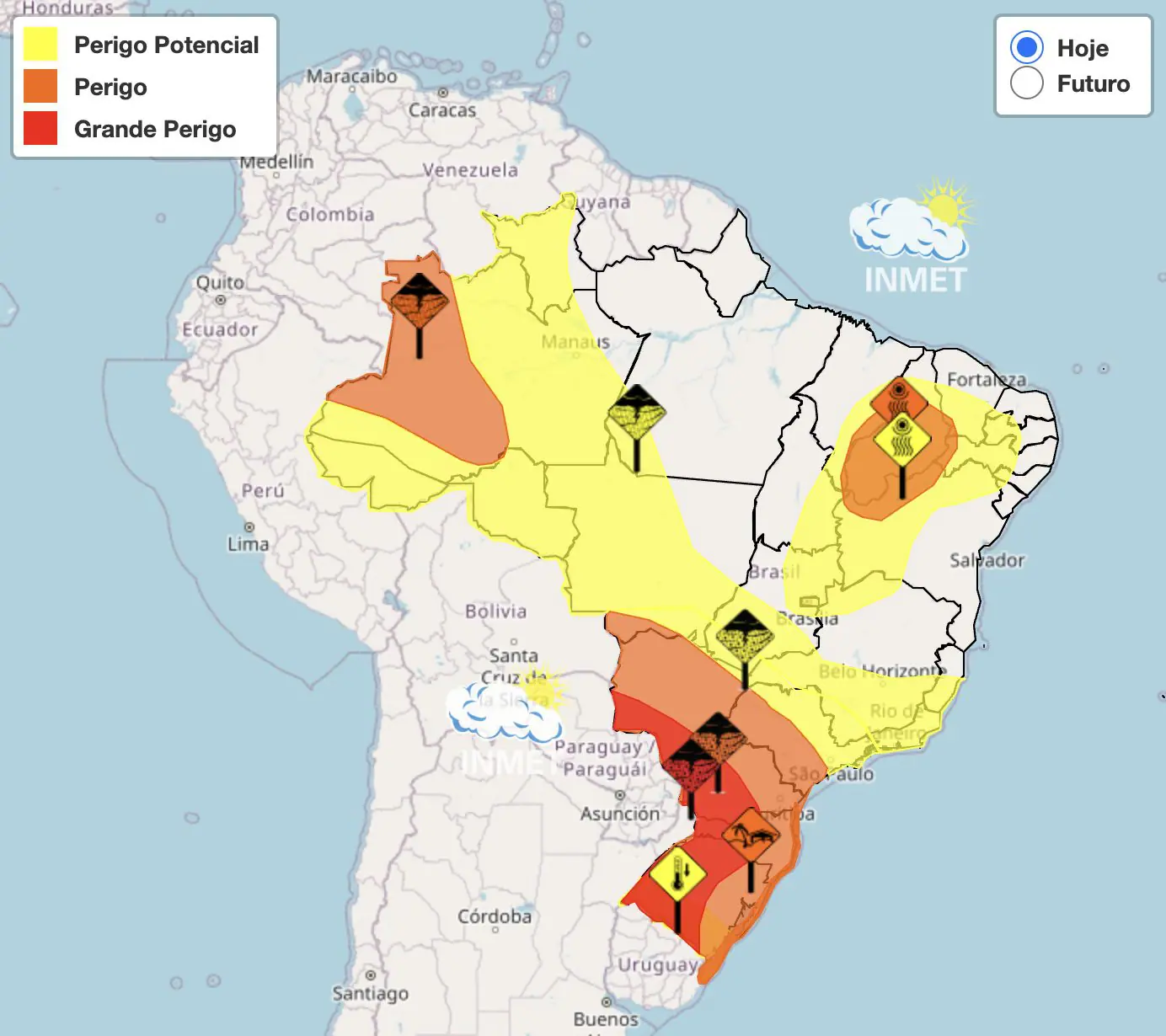 Inmet alerta chuvas