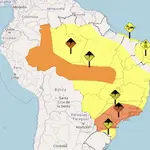 O Inmet recomenda evitar abrigo sob árvores durante ventos fortes, manter distância de redes elétricas e acionar a Defesa Civil em caso de emergência