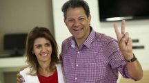 O casal Ana Estela e Fernando Haddad | Foto: Marcelo Camargo/Agência Brasil