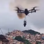 Comando Vermelho (CV) utilizou drones com bombas para atingir a polícia, na semana passada