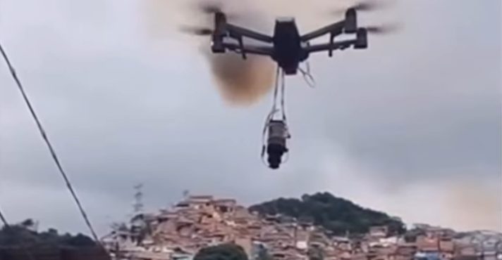 Comando Vermelho (CV) utilizou drones com bombas para atingir a polícia, na semana passada