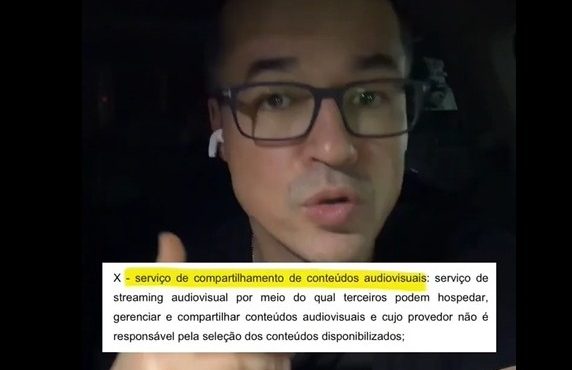 Em vídeo no Twitter/X, Dallagnol destaca trecho que aborda manobras para instauração de censura nas plataformas digitais | Foto: Reprodução/Twiiter/X/@deltamd