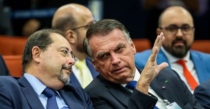 O ex-presidente Jair Bolsonaro durante sessão no STF | Foto: Antonio Augusto/STF