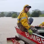 Agentes do Corpo de Bombeiros de Santa Catarina: estado de alerta | Foto: Divulgação/CBMSC