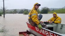 Agentes do Corpo de Bombeiros de Santa Catarina: estado de alerta | Foto: Divulgação/CBMSC
