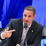 Secretário de Segurança de São Paulo, Guilherme Derrite, debate PEC da Segurança Pública na Câmara | Foto: Lula Marques/Agência Brasil