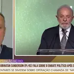 Em tela dividida, deputado Ubiratan Sanderson e o presidente Luiz Inácio Lula da Silva
