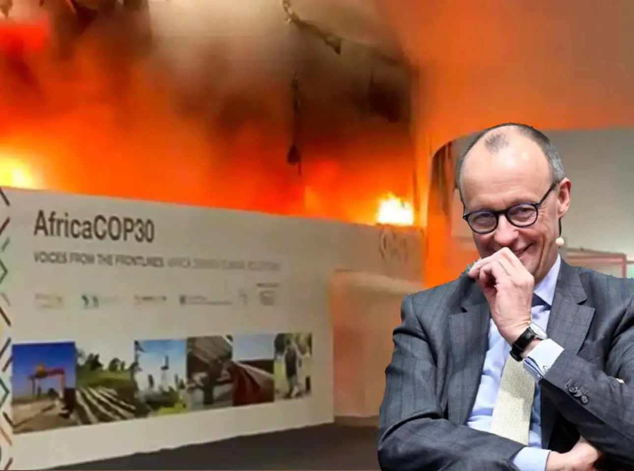Incêndio na COP30 vira meme nas redes sociais