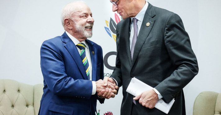 Lula e o chanceler alemão Bundeskanzler Friedrich Merz | Foto: Divulgação