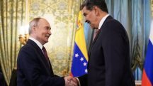 Presidentes da Rússia, Vladimir Putin, e da Venezuela, Nicolás Maduro