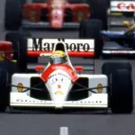 O carro McLaren-Honda MP4/6, usado por Ayrton Senna