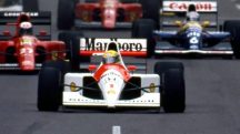 O carro McLaren-Honda MP4/6, usado por Ayrton Senna