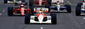 O carro McLaren-Honda MP4/6, usado por Ayrton Senna