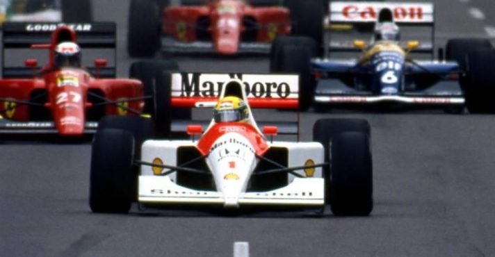 O carro McLaren-Honda MP4/6, usado por Ayrton Senna