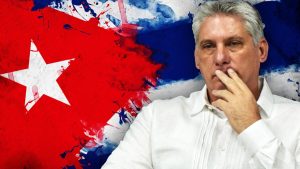 O ditador de Cuba, Miguel Díaz-Canel