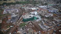 Tornado em Rio Bonito do Iguaçu destruiu quase 90% da cidade