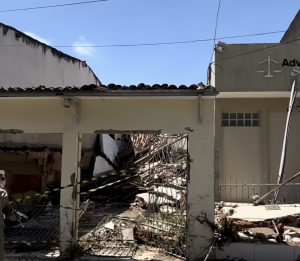 Casas destruídas em Campina Grande | Foto: Reprodução/Redes sociais/Leydson Jackson