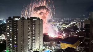 Morador registrou momento da explosão no Tatuapé, em SP