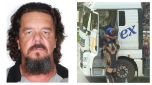 O motorista Dener dos Santos e o momento do resgate | Foto: Montagem sobre reprodução/Twitter/X