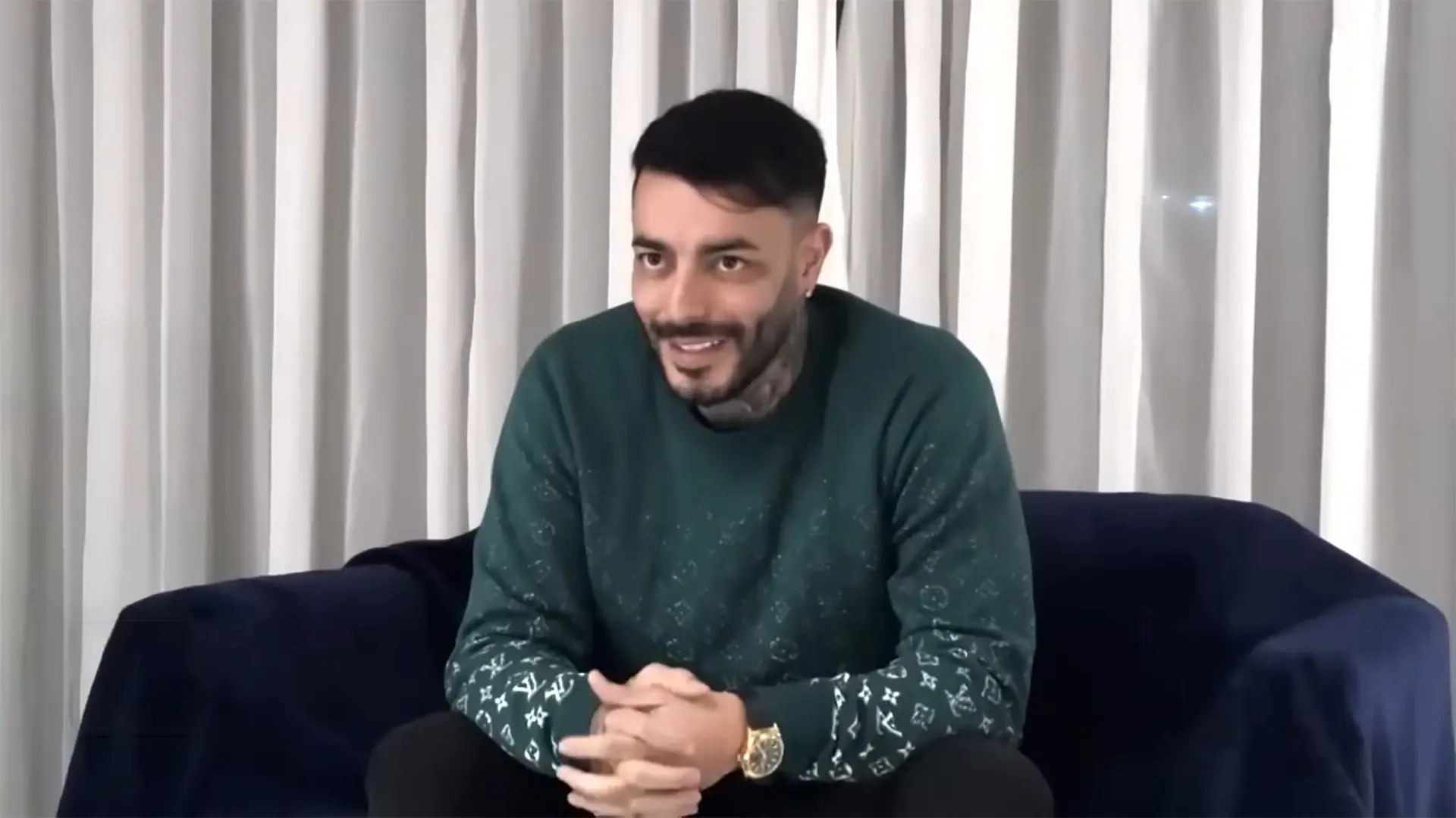 Marset concede entrevista a canal de televisão uruguaio | Foto: Canal 4/Reprodução