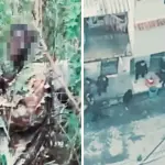 Criminosos camuflados durante megaoperação no Rio de Janeiro
