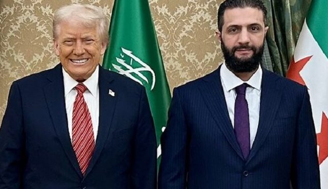 Donald Trump, dos EUA e Ahmed al-Sharaa, da Síria