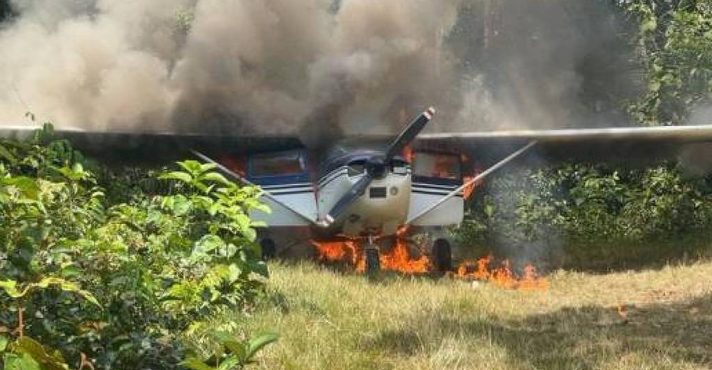 O avião suspeito entrou no espaço aéreo brasileiro e foi interceptado por caças da FAB | Foto: Divulgação/FAB