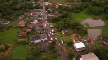 Mesmo com a duração reduzida, os tornados provocaram danos significativos | Foto: Coordenadoria Regional da Defesa Civil/Dionísio Cerqueira