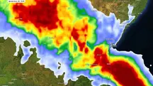 frente fria - mapa de chuvas na bahia - meteored