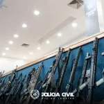 fuzis apreendidos na megaoperação contra o comando vermelho; PF