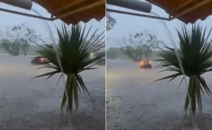 Vídeo mostra carro levado pela correnteza em Hortolândia | Foto: Reprodução/X/@acidadeoncps