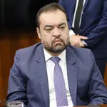 O governador do Rio de Janeiro, Cláudio Castro (PL), em reunião com Motta e demais chefes do Executivo | Foto: Marina Ramos/Câmara dos Deputados