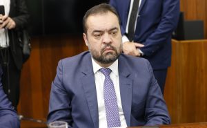 O governador do Rio de Janeiro, Cláudio Castro (PL), em reunião com Motta e demais chefes do Executivo | Foto: Marina Ramos/Câmara dos Deputados