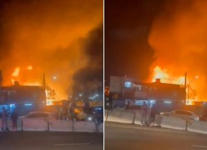 Incêndio na região do Campo Belo | Foto: Reprodução/Redes sociais