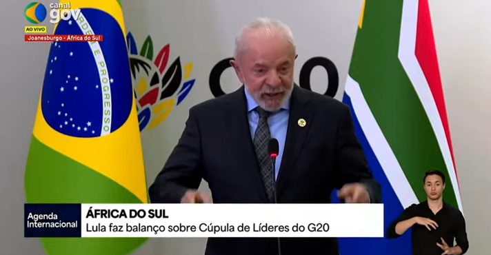 Lula comenta prisão de Bolsonaro no G20