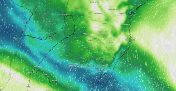 nova frente fria - mapa do rio grande do sul - meteored - 21112025
