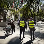 Policias fiscalizam o centro de São Paulo | Foto: Divulgação/Agência SP