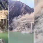 china ponte desabamento acidente tibet