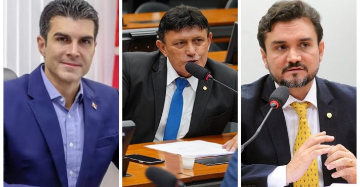 Helder Barbalho, Delegado Éder Mauro e Celso Sabino | Fotos: Governo do Pará e Câmara dos Deputados